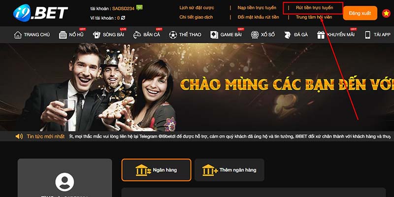 Ưu điểm khi thực hiện rút tiền i9BET